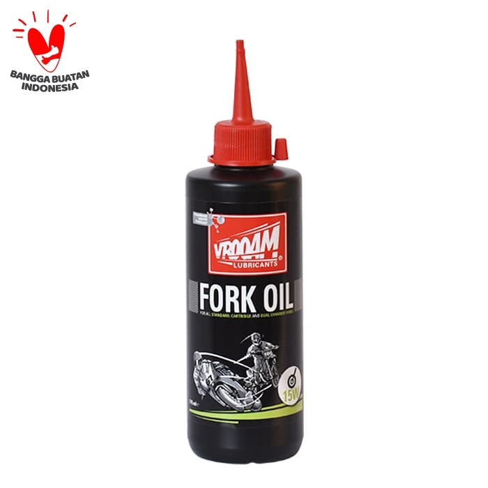 Oli Shock Depan VROOAM Motorcycle Fork Oil 15W 175mL. drwx