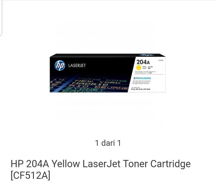 Toner HP 204A Yellow