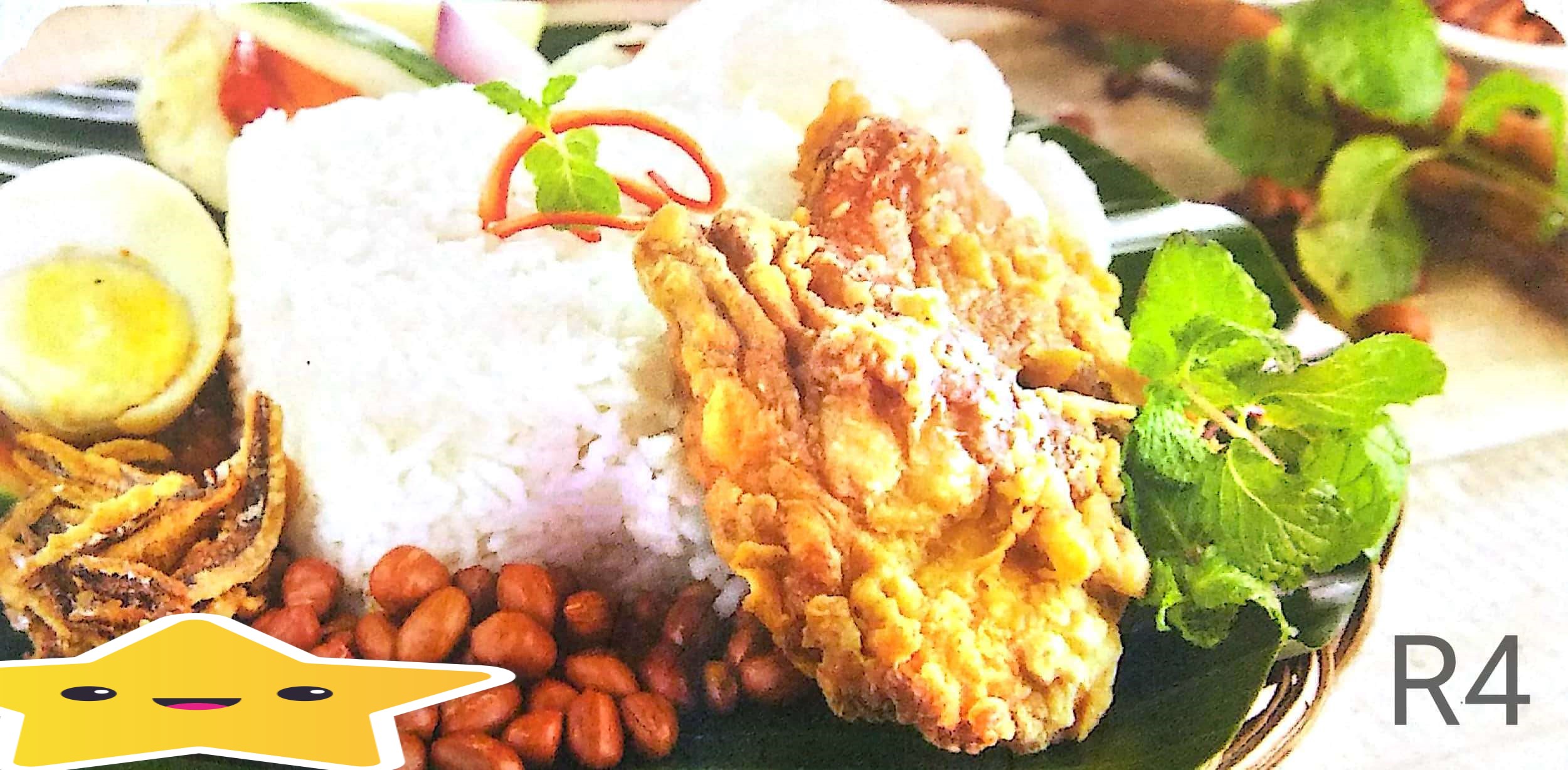 Nasi lemak Ayam Goreng Crispy