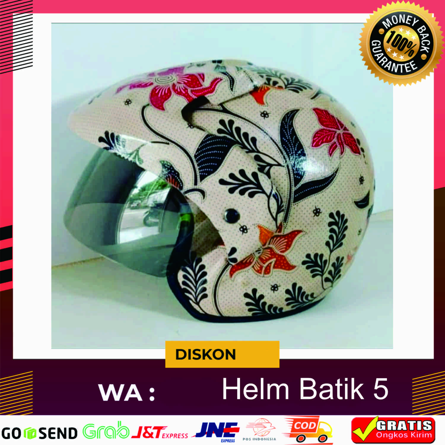 Helem SNI Kain Batik Asli Unik 5