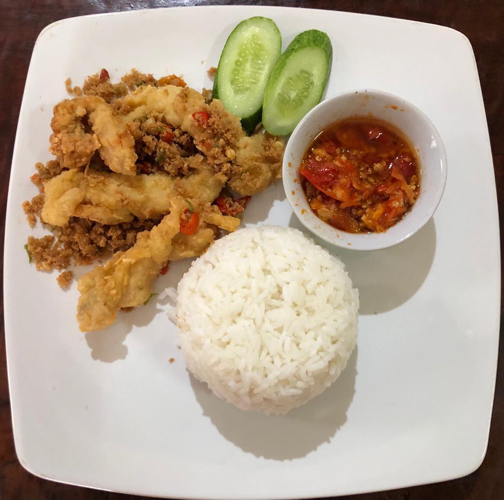 Ayam Kepompong Telur Asin Sambal Matah1