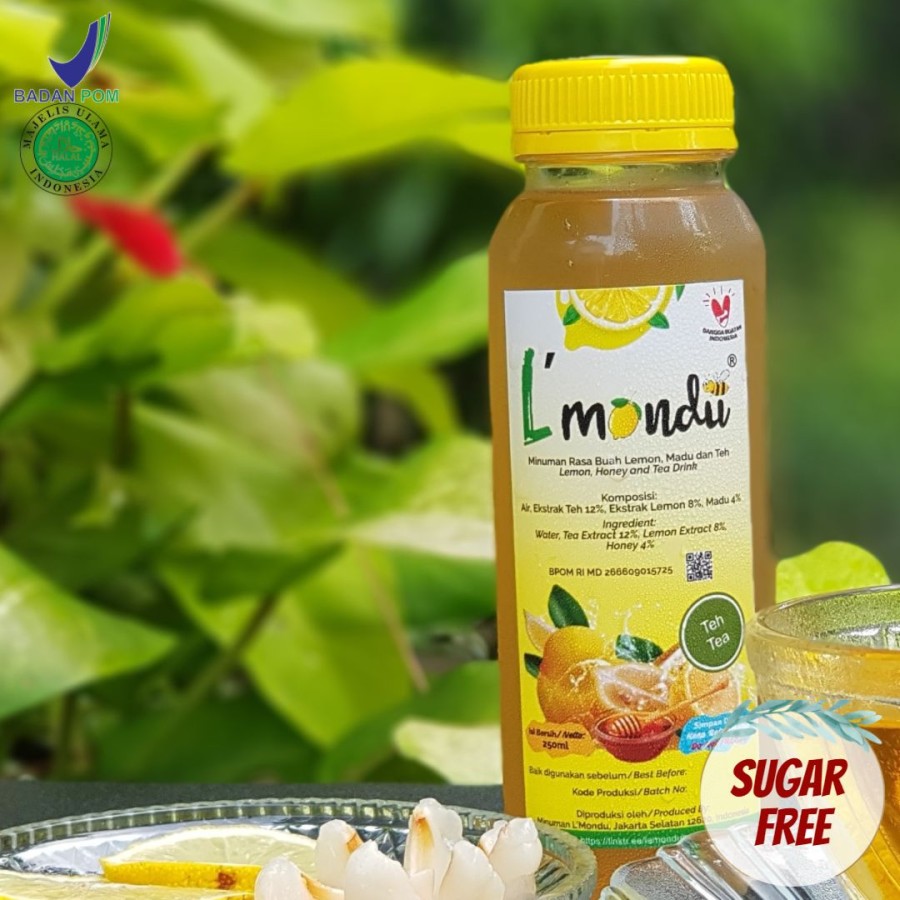 Minuman Lemon Madu Lemondu Rasa Teh 250 ml