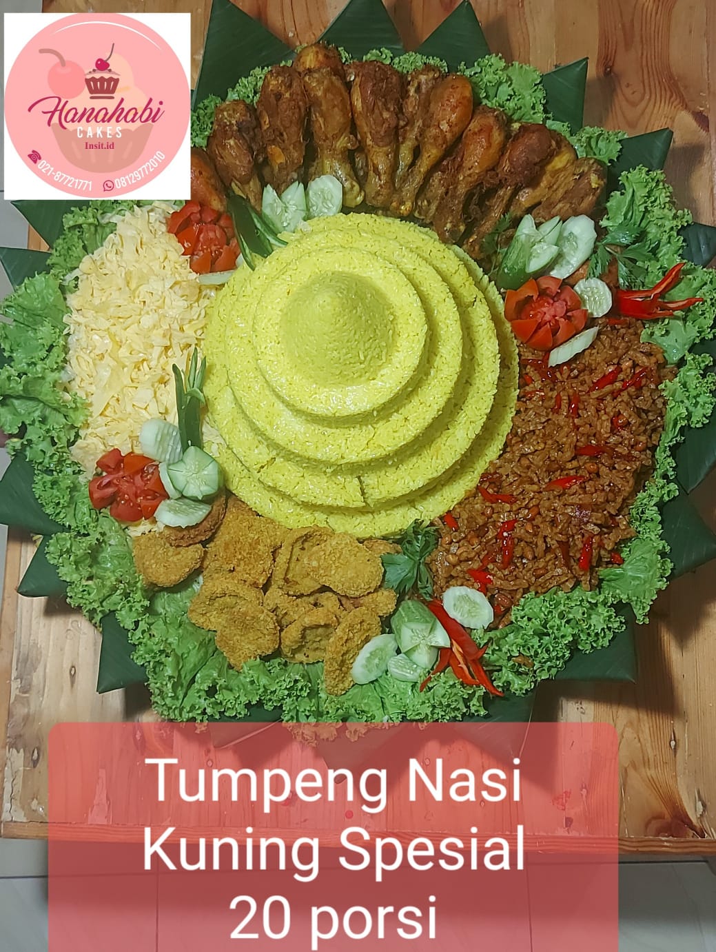 Tumpeng Nasi Kuning Spesial 20 Porsi