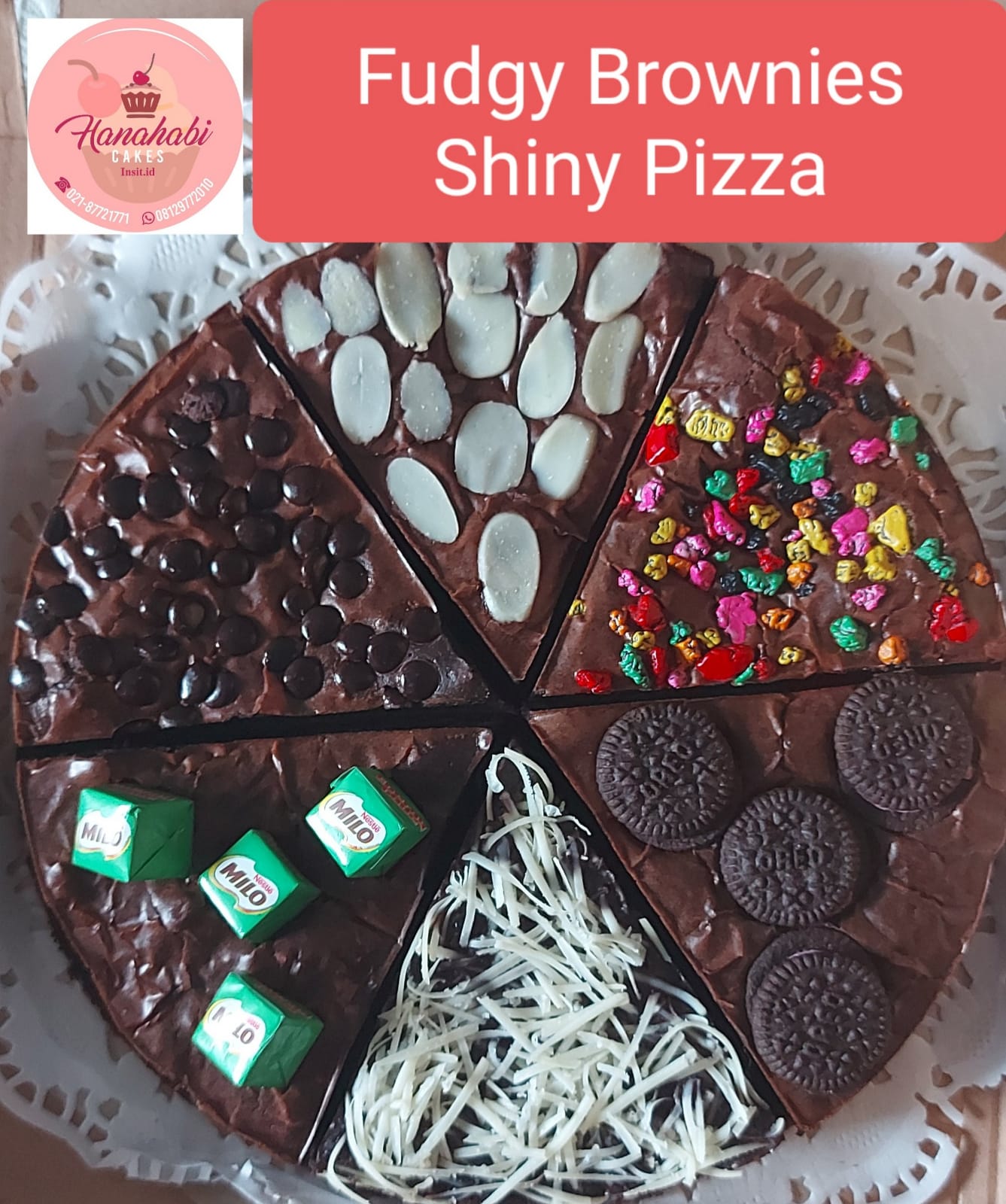 Fudgy Brownies Shiny Pizza