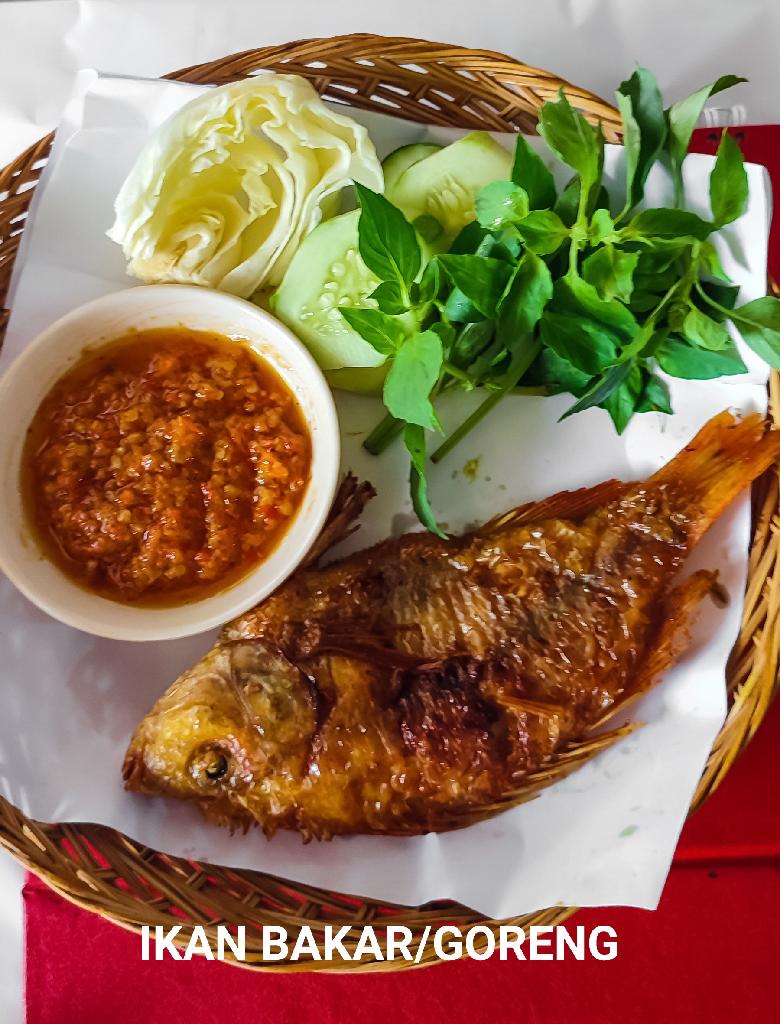 Nasi Putih Ikan Nila Bakar1