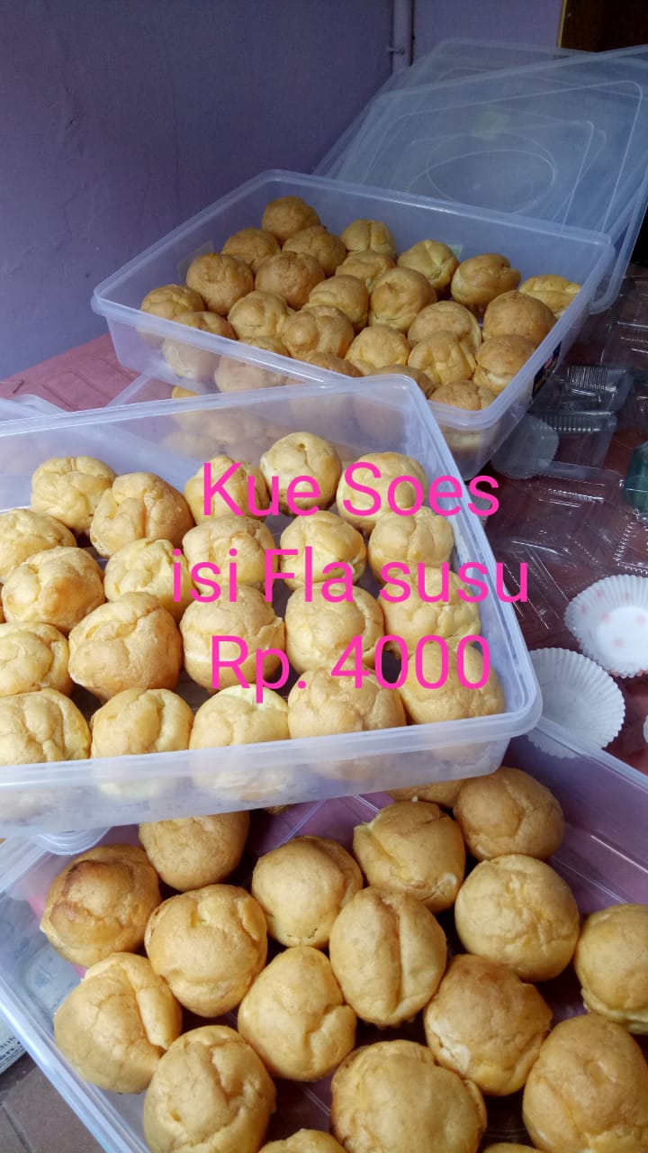 Kue Soes isi fla susu