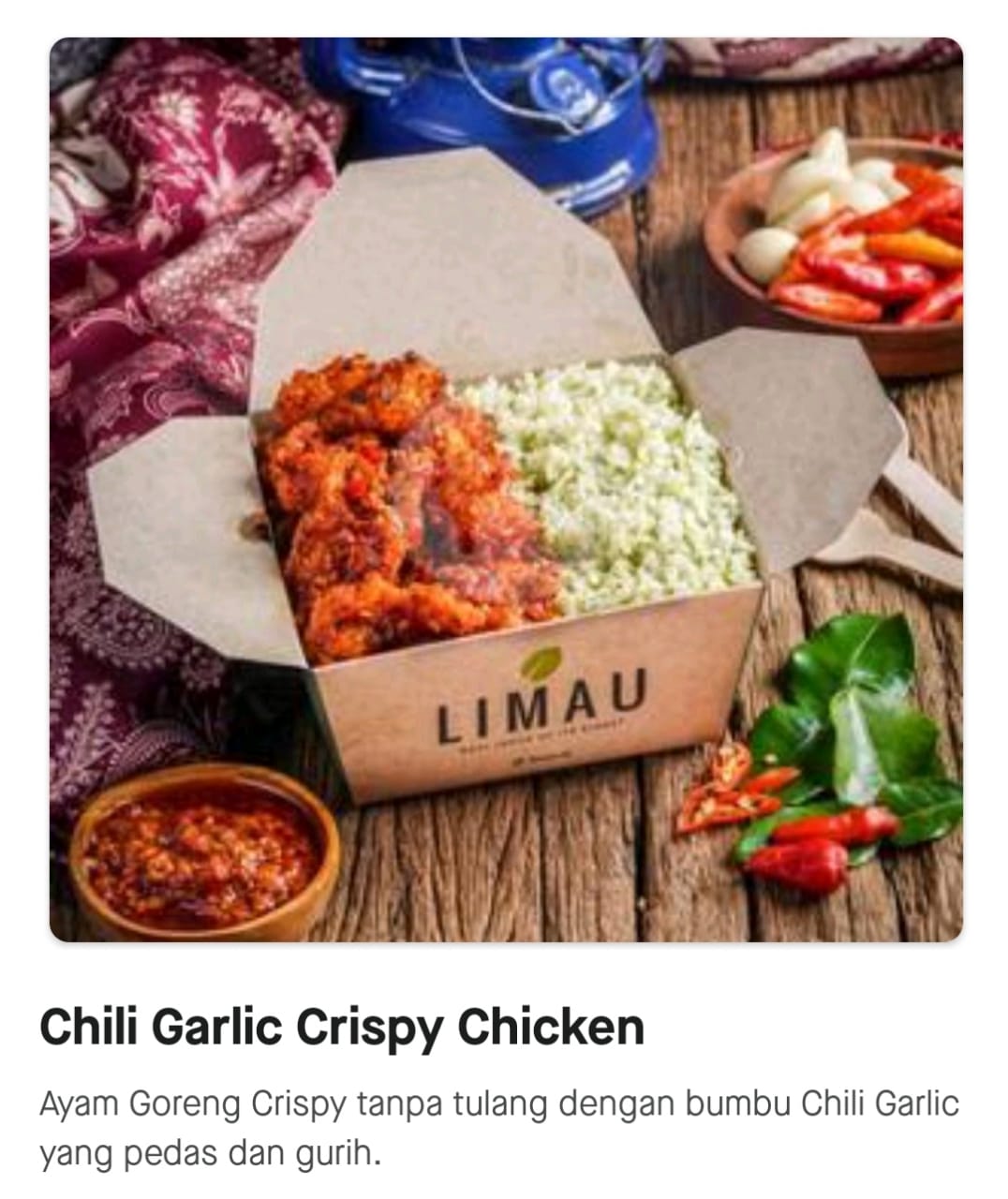 Jumbo - Chili Garlic Crispy Chicken