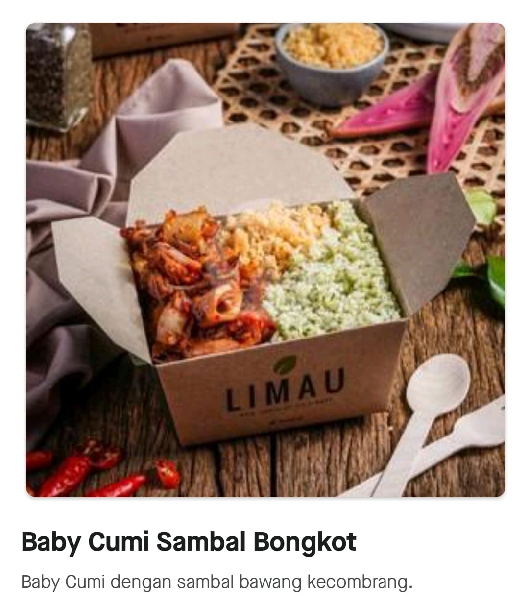 Reguler - Baby Cumi Sambal Bongkot