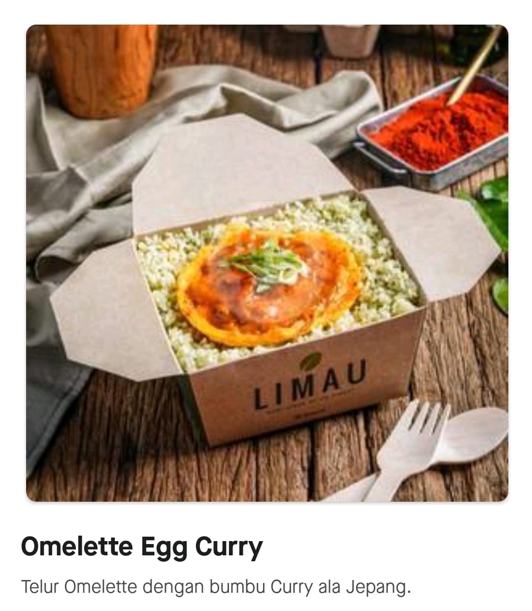Reguler - Omelette Egg Curry