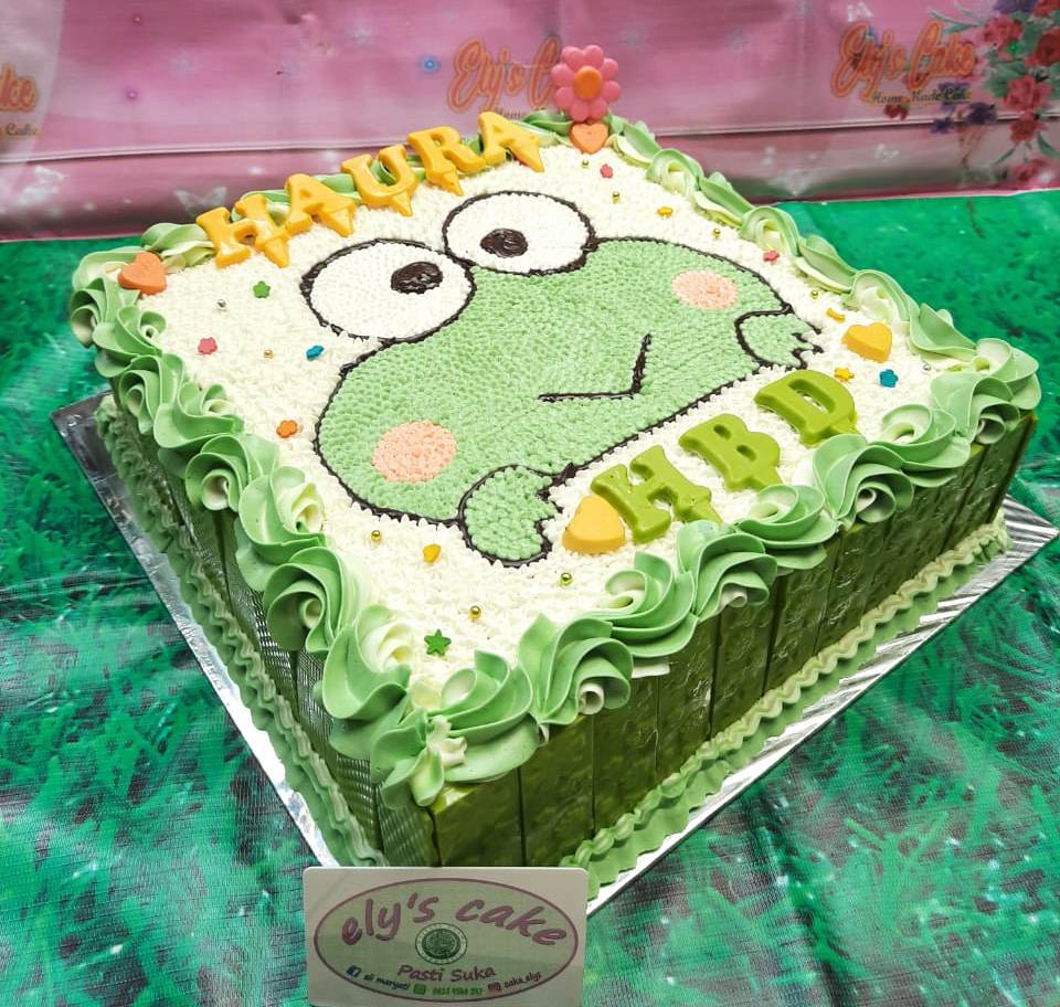 Frogie Character Birthday Cake