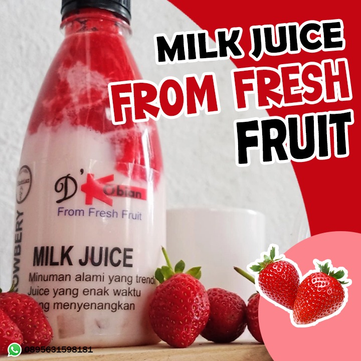 D'kobian Milk Juice strawberi