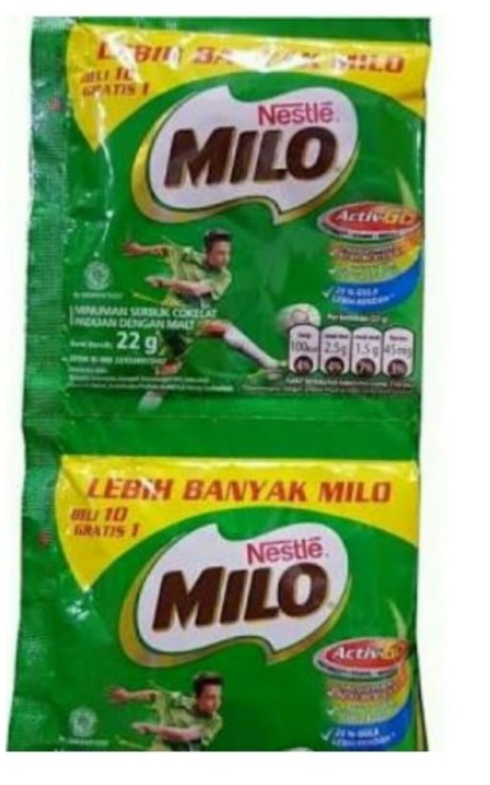 Susu Milo bubuk 1 renceng (10 sachet) 220 Gram