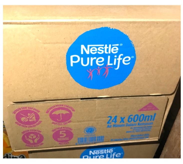 Nestle Pure Life 600ml (1 dus isi 24 botol)
