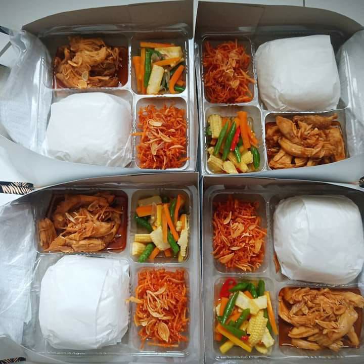 Nasi Ayam Suwir Capcay