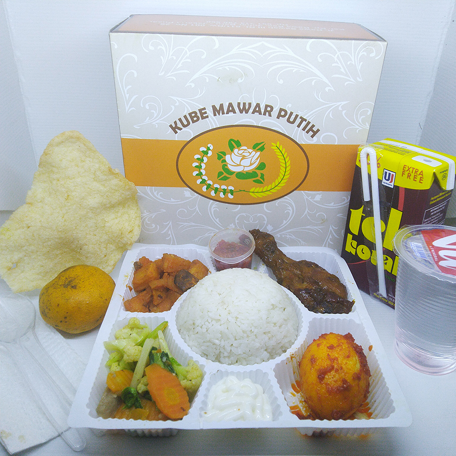 Nasi Box Kube Mawar Putih