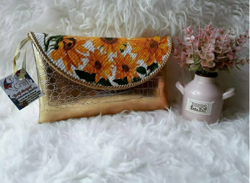 Clutch Bag : Sun Flower