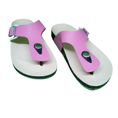 Sandal Anak Jepit Perempuan Laki Laki Casual Teens 01 Fuchia White