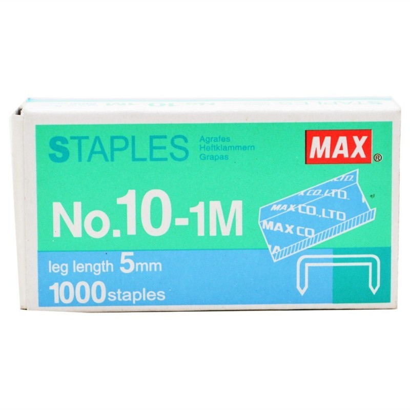 Max No. 10-1M Handy Staples ( 1 Box Kecil )