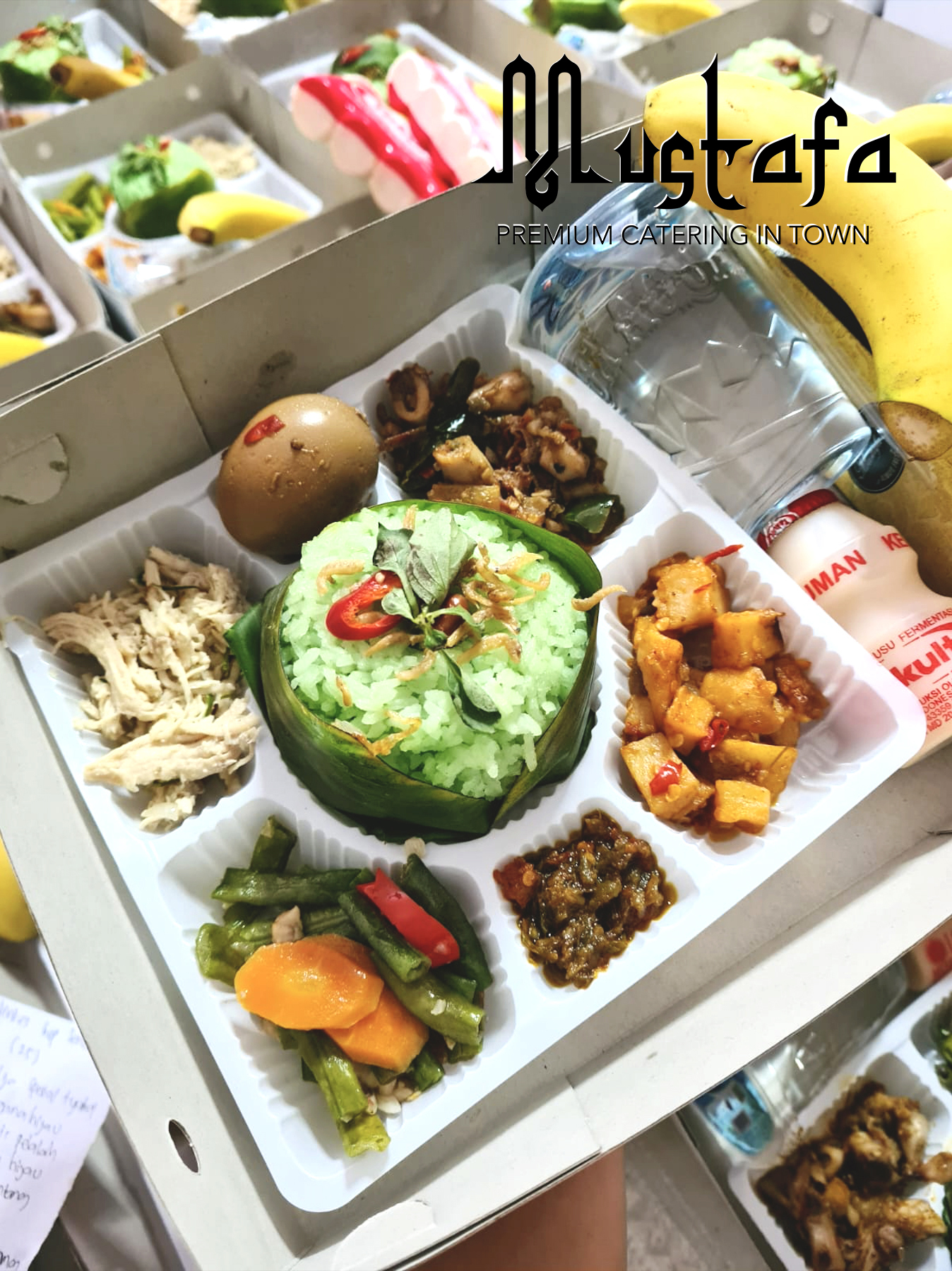 Nasi Ijo Special Mustafa + Yakult