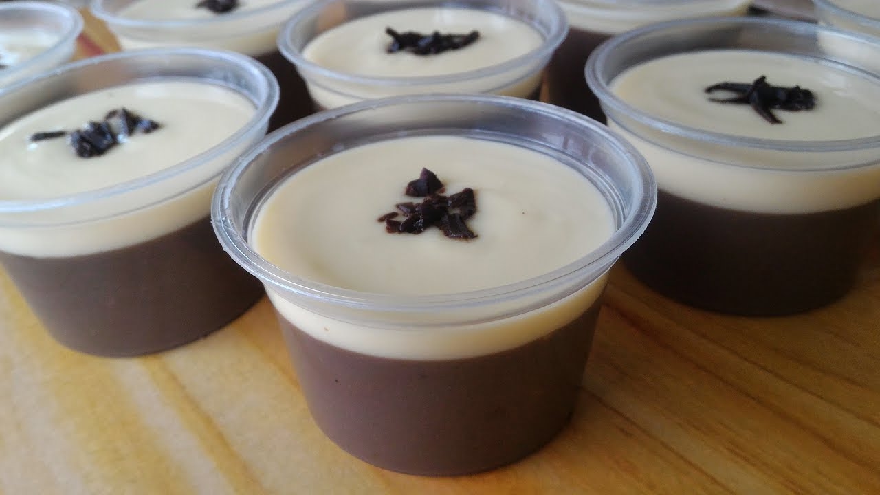 Puding coklat vla vanilla