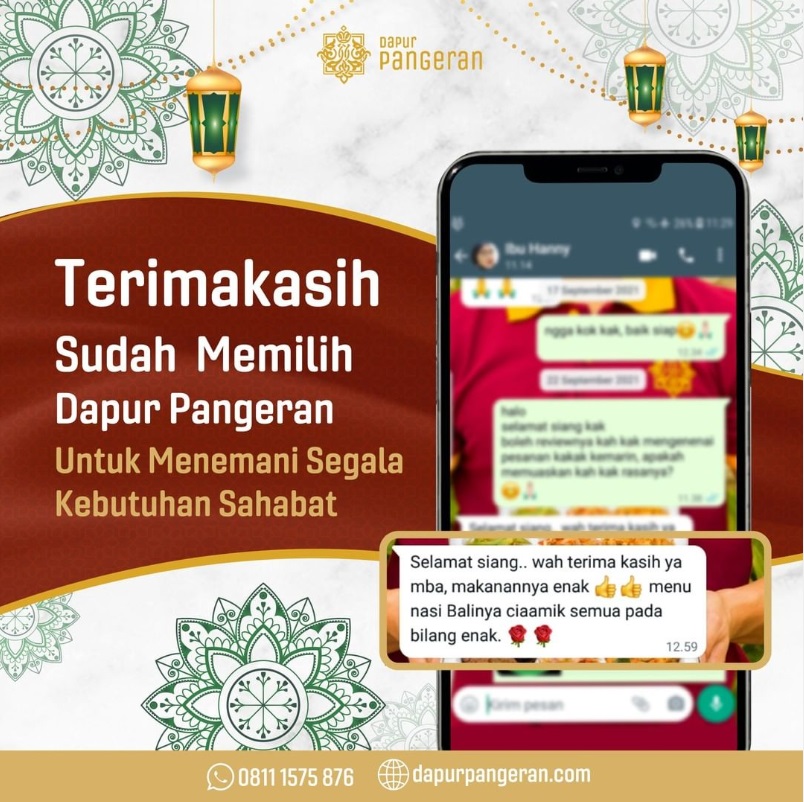 Paket Kanjeng 6 ( Termasuk Buah ) Dapur Pangeran Nasi Kotak / Nasi Box