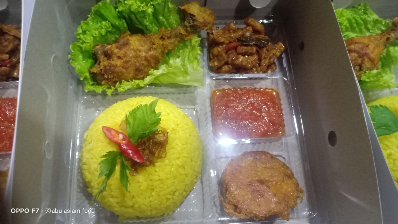 Nasi Box / Nasi Kotak / Nasi Kuning Special | Abu Aslam Food