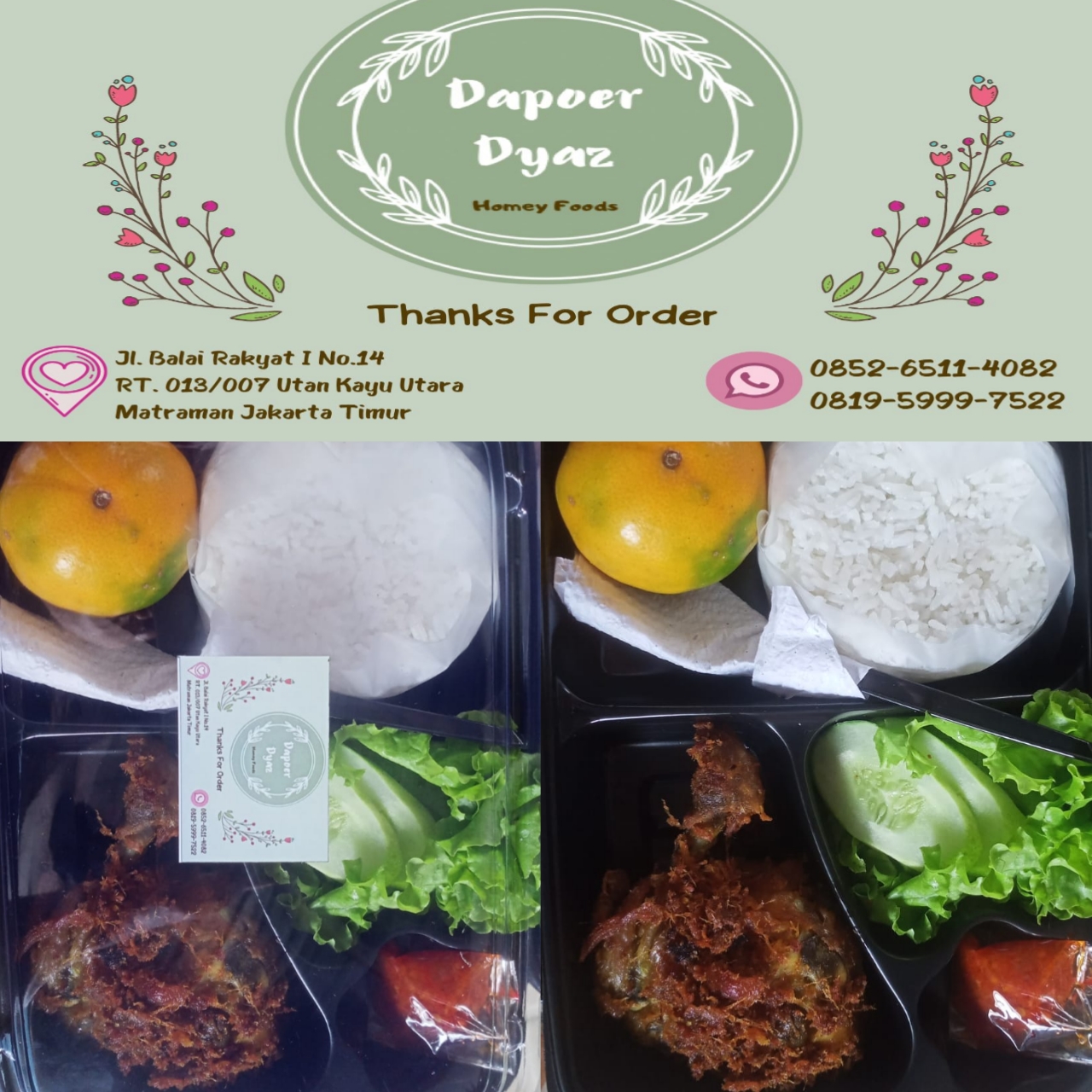 Paket Nasi Box Ayam Goreng Dapoeryaz