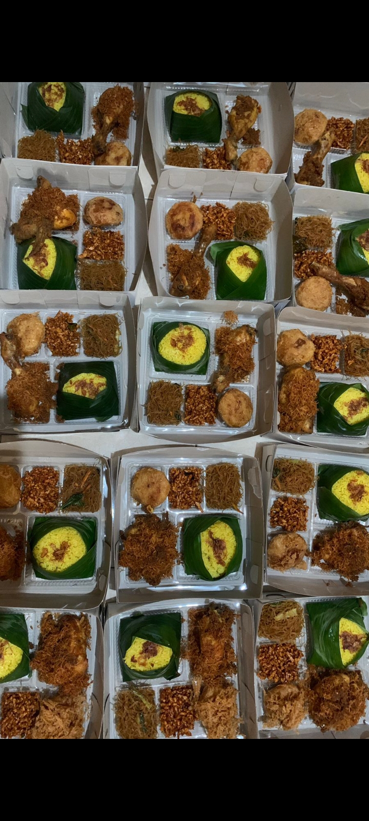 Nasi box kuning komplit premium