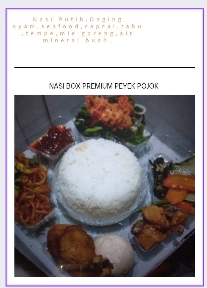 NASI BOX PREMIUM PEYEK POJOK