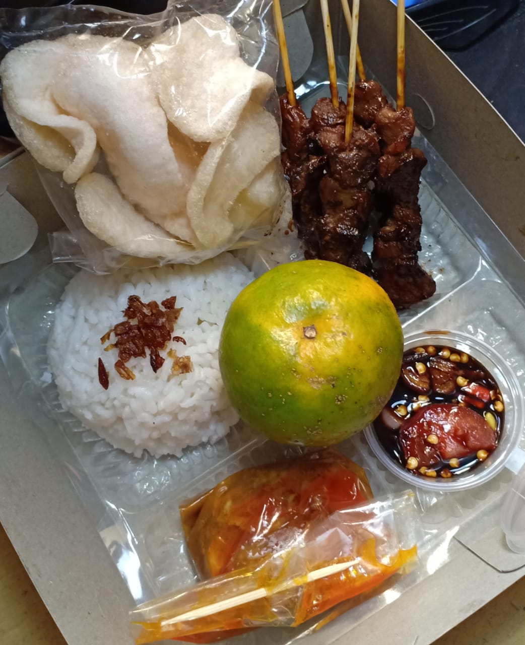 PAKET NASI BOX SATE