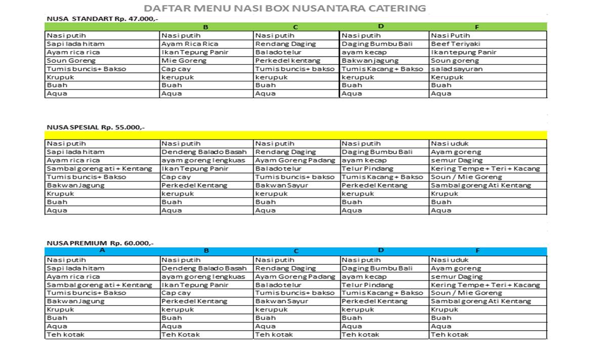 Nusa Spesial - Nusantara Catering