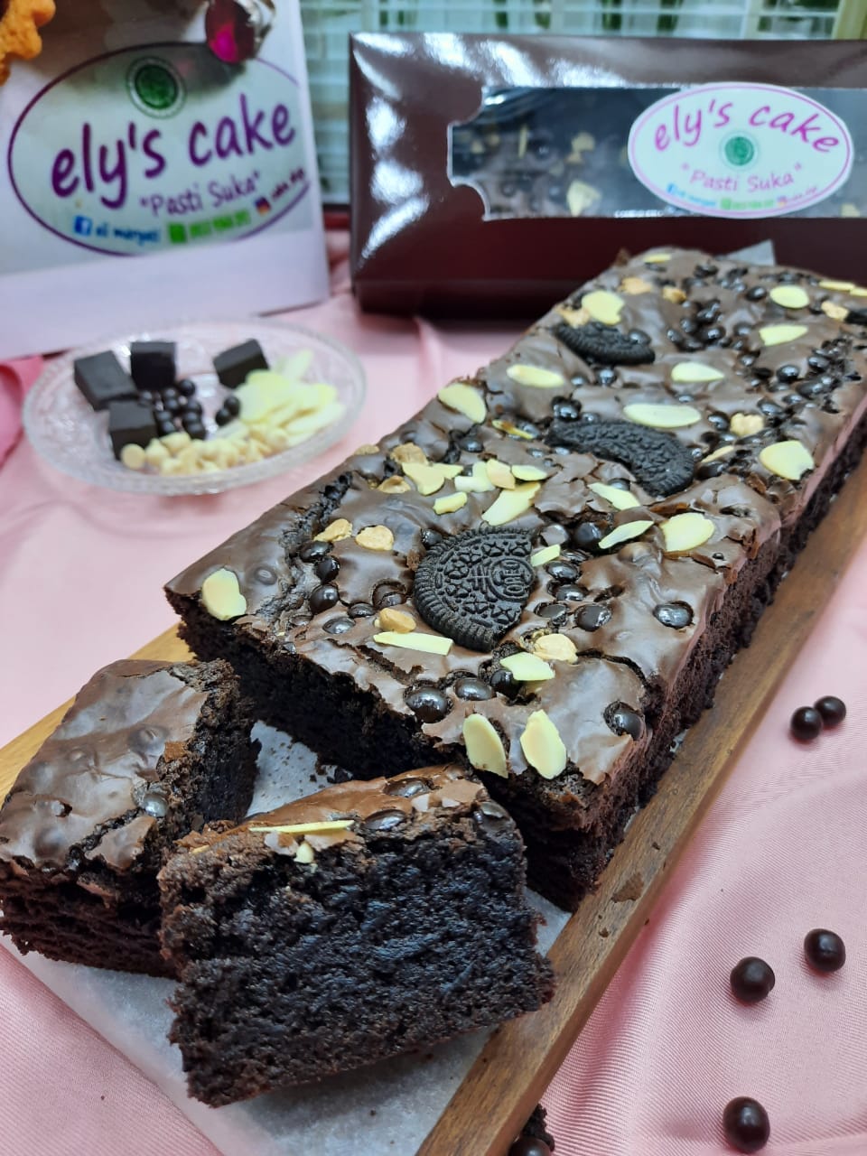 Fudgy Brownies Panjang