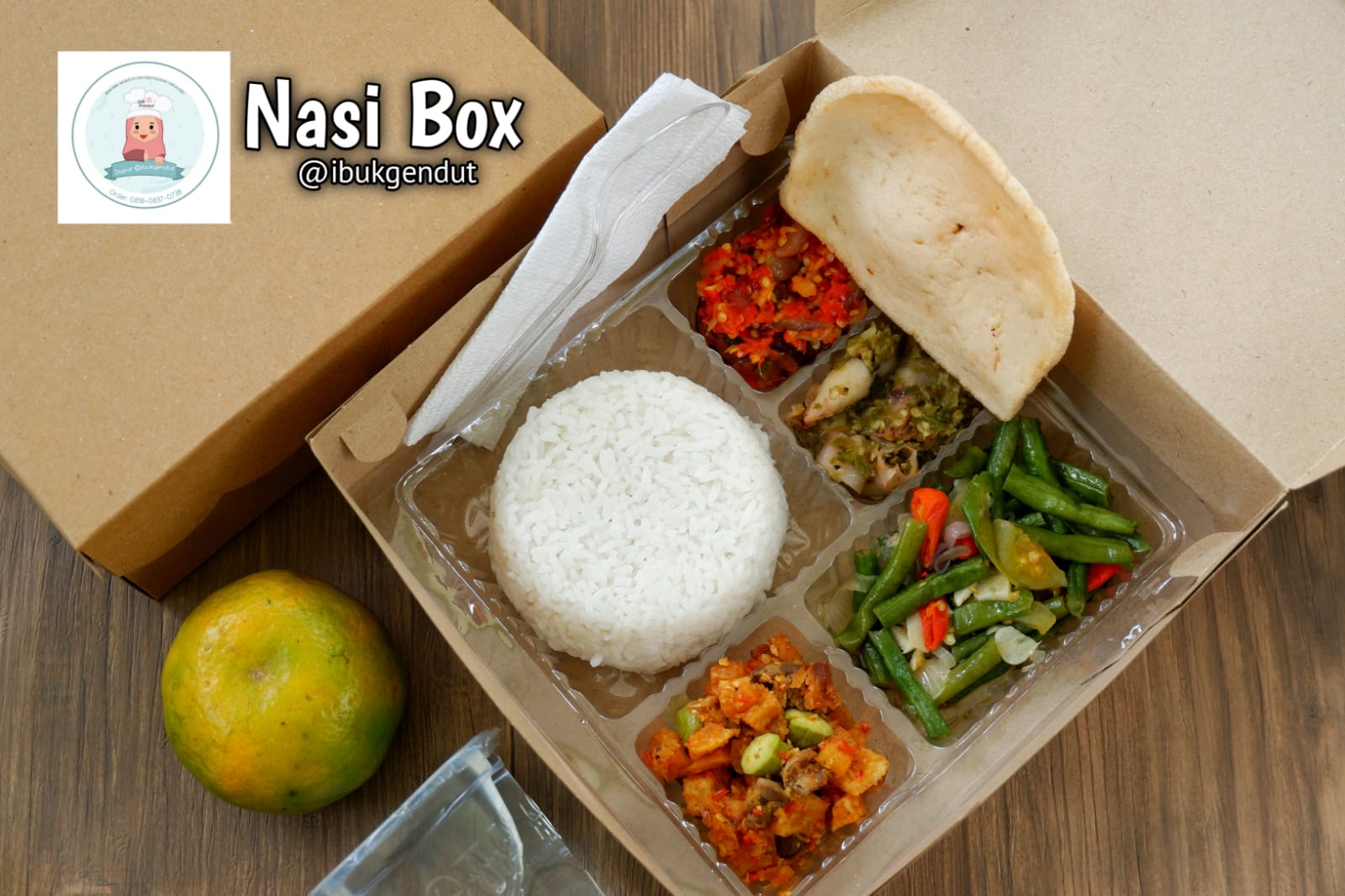 Nasi Box 1 Kue Ibu Gendut