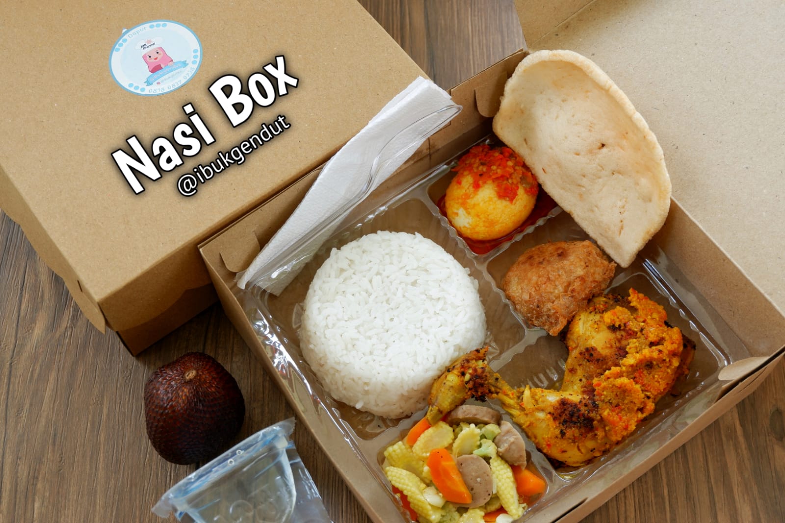 Nasi Box 2 Kue Ibu Gendut