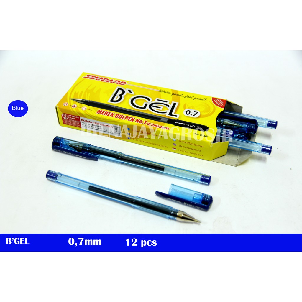 BALLPOINT / PENA / PULPEN STANDARD GEL B'GEL 0.7 / 1 PCS