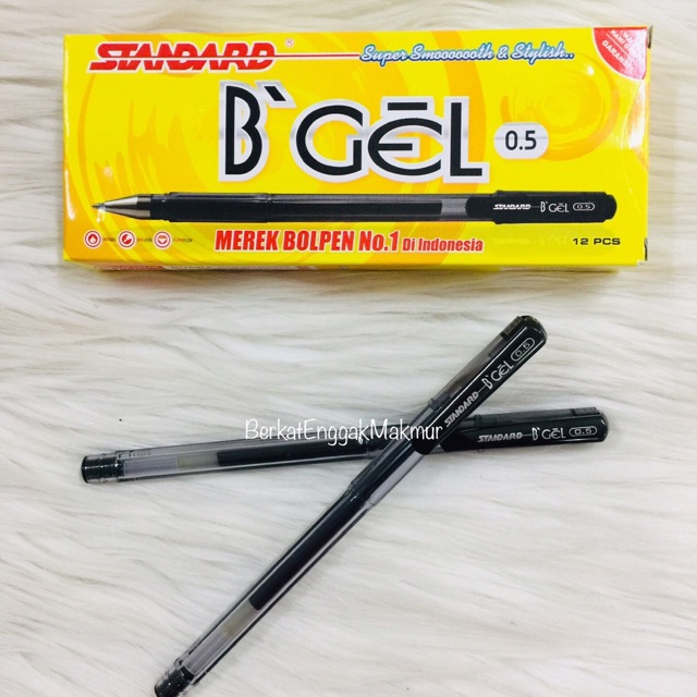 BALLPOINT / PENA / PULPEN STANDARD GEL B'GEL 0.7 / 1 PCS