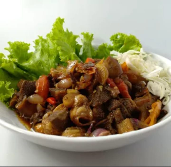 Babat Gongso + Nasi