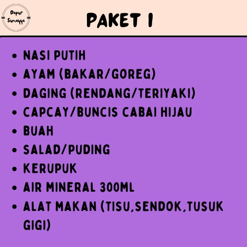 PAKET 1 (SATU)