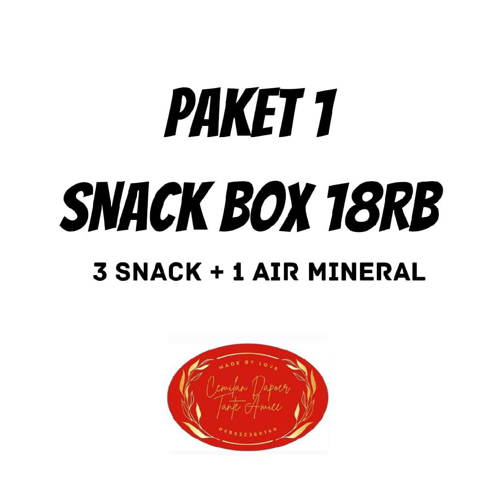 Paket 1 
Snack Box 18.000 (3 Snack + Air Mineral)1