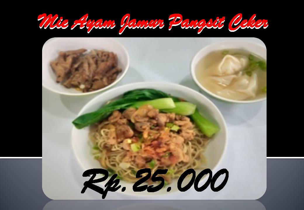 Mie Ayam Jamur Pangsit Ceker