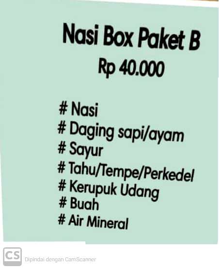 NASI BOX PAKET B DAPUR TANTE