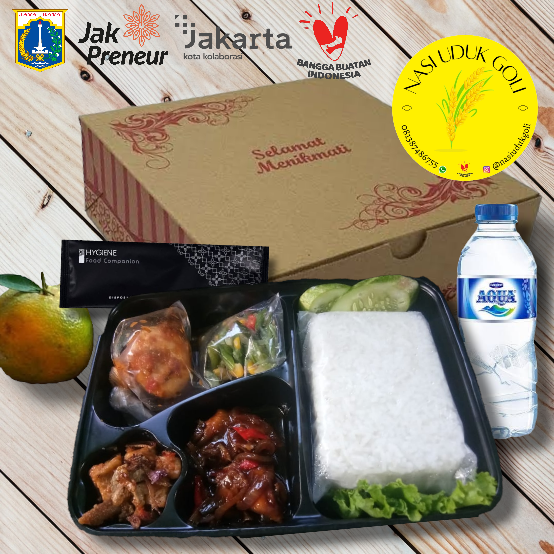 PAKET NASI BOX NASI UDUK GOLI