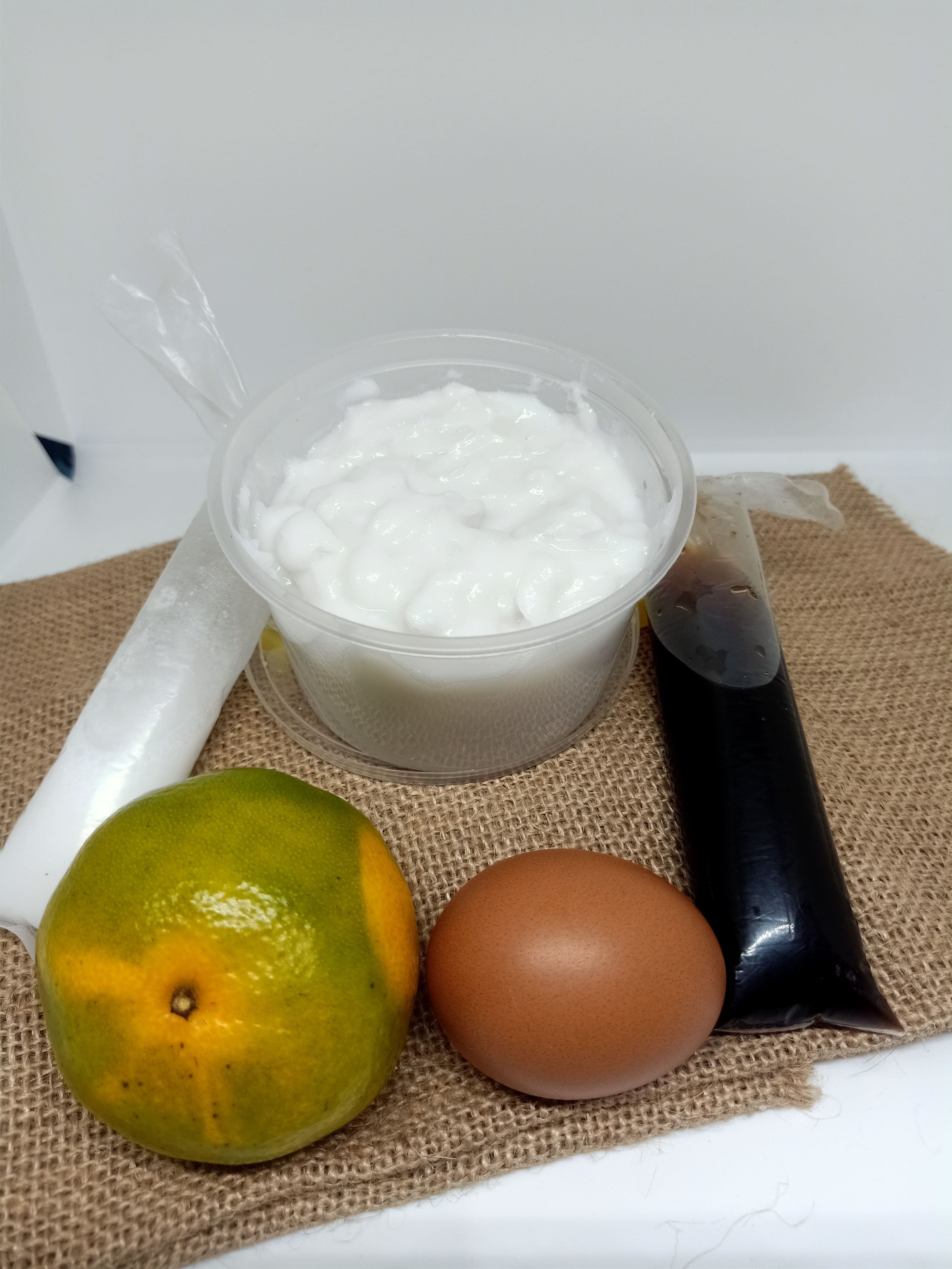 PMT LANSIA Menu : Bubur Sumsum,Telur rebus,Buah Jeruk