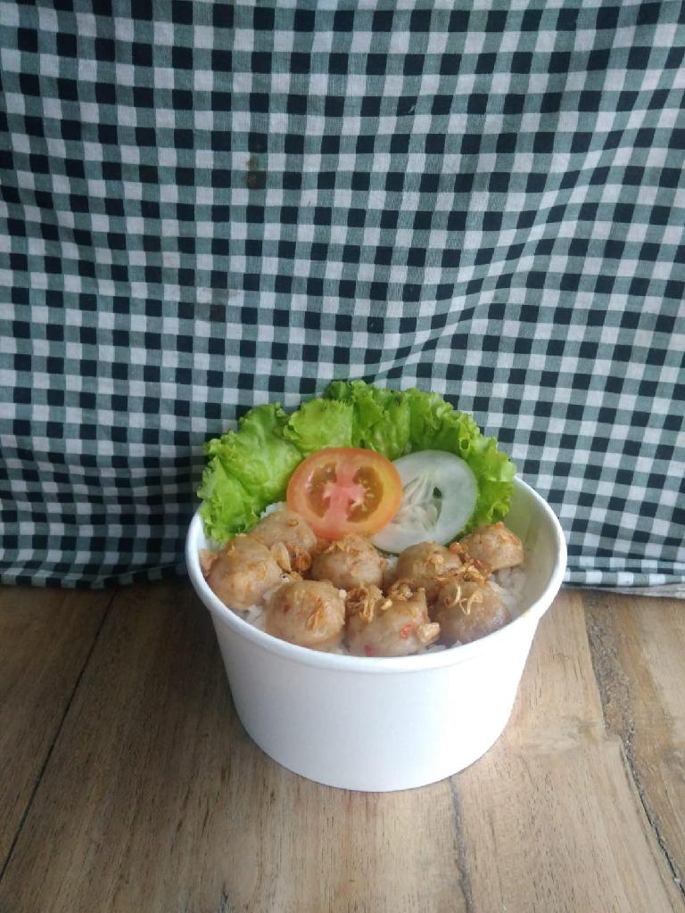 Rice Bowl Bakso Goreng 1