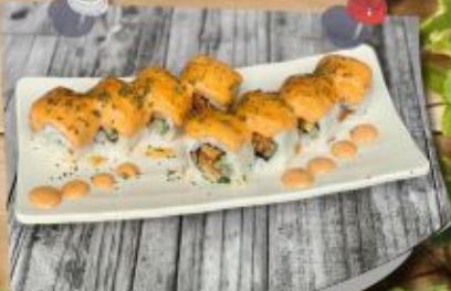 Sushi Crunchy Salmon Roll 8 Pcs