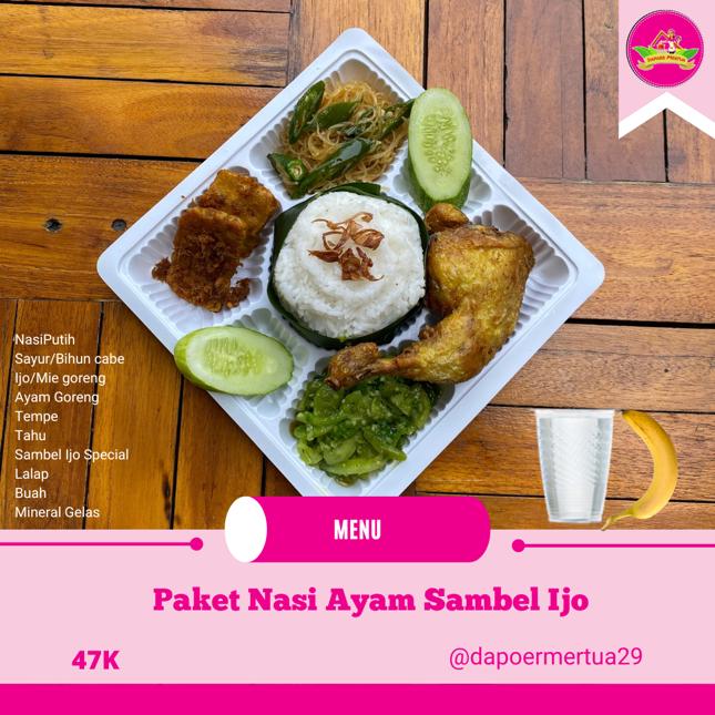 Dapoer Mertua - Paket Nasi Ayam Sambal Ijo