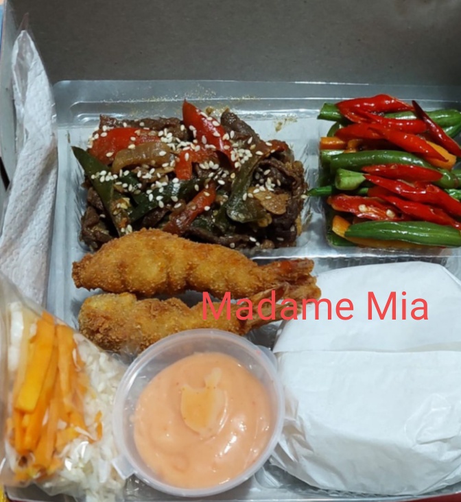 Paket Nasi Beef Teriyaki Ala Hokben