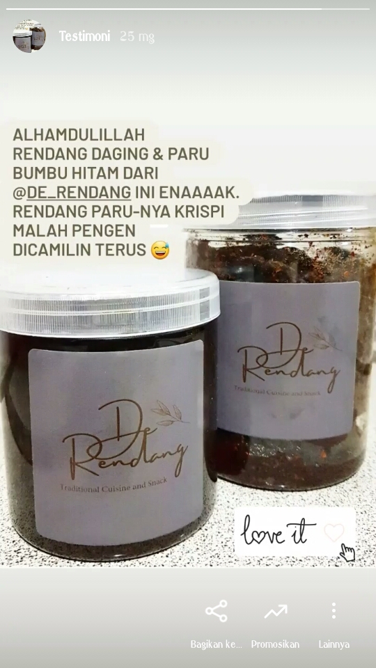 Rendang Daging 'de_rendang' 500gr