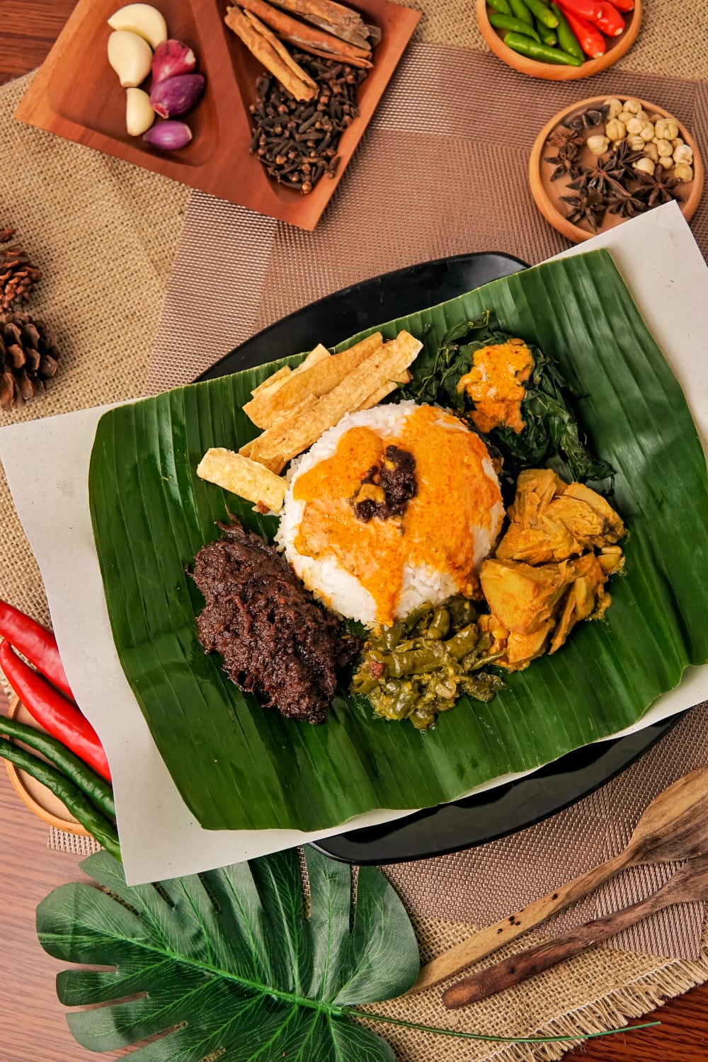 Nasi Rames Rendang