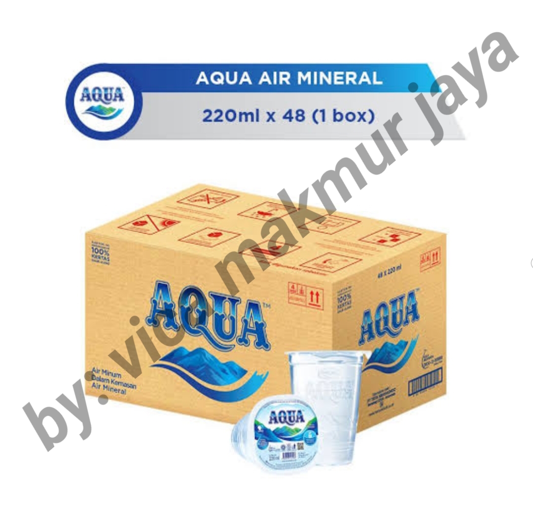 AIR MINERAL AQUA GELAS 48x220ML AQUA